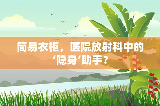 简易衣柜，医院放射科中的‘隐身’助手？