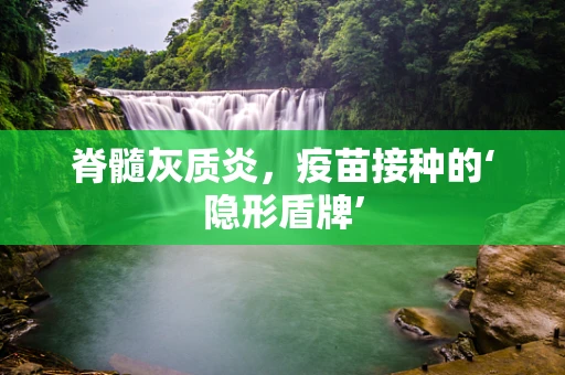 脊髓灰质炎，疫苗接种的‘隐形盾牌’