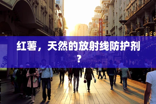 红薯，天然的放射线防护剂？