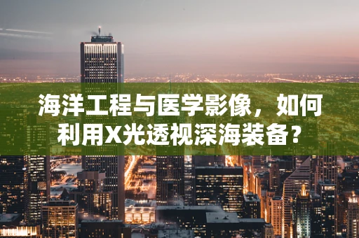 海洋工程与医学影像，如何利用X光透视深海装备？