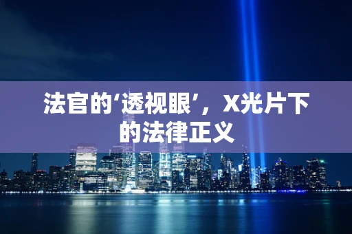 法官的‘透视眼’，X光片下的法律正义