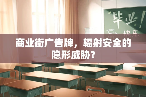 商业街广告牌，辐射安全的隐形威胁？