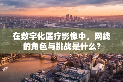 在数字化医疗影像中，网线的角色与挑战是什么？