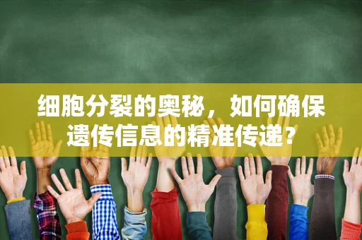 细胞分裂的奥秘，如何确保遗传信息的精准传递？