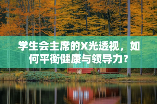 学生会主席的X光透视，如何平衡健康与领导力？