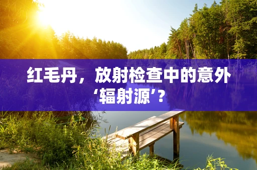 红毛丹，放射检查中的意外‘辐射源’？