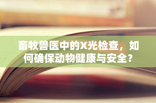 畜牧兽医中的X光检查，如何确保动物健康与安全？