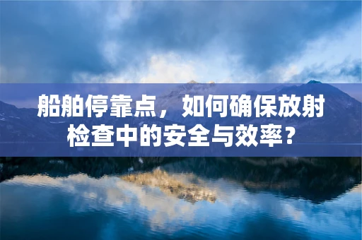 船舶停靠点，如何确保放射检查中的安全与效率？