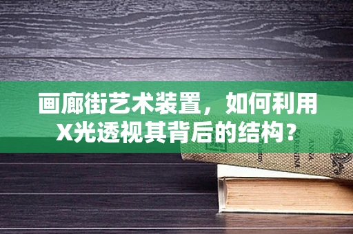 画廊街艺术装置，如何利用X光透视其背后的结构？