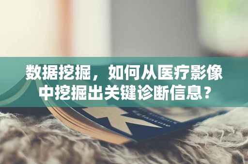 数据挖掘，如何从医疗影像中挖掘出关键诊断信息？