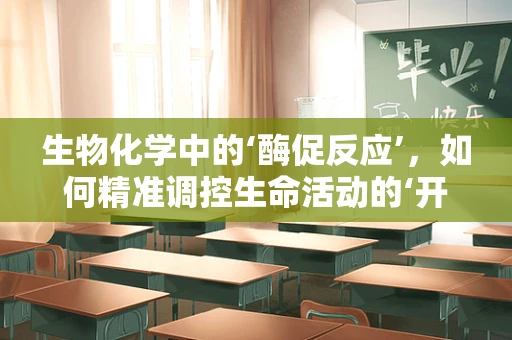 生物化学中的‘酶促反应’，如何精准调控生命活动的‘开关’？