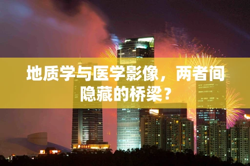 地质学与医学影像，两者间隐藏的桥梁？