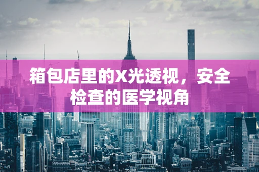 箱包店里的X光透视，安全检查的医学视角