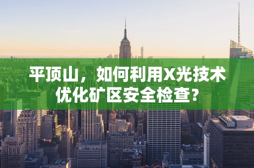 平顶山，如何利用X光技术优化矿区安全检查？