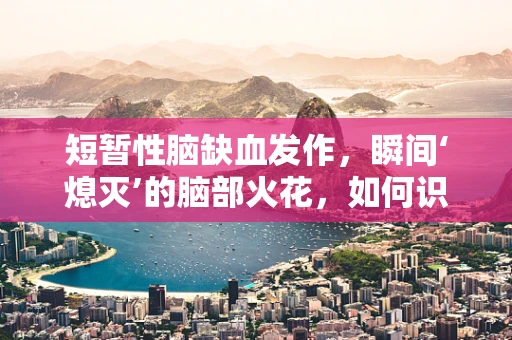 短暂性脑缺血发作，瞬间‘熄灭’的脑部火花，如何识别与应对？