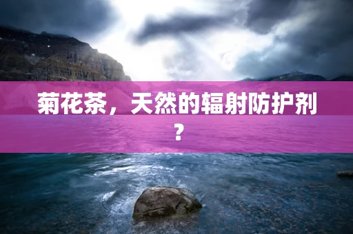 菊花茶，天然的辐射防护剂？