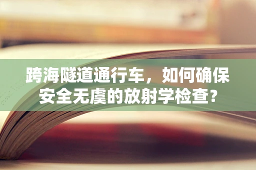 跨海隧道通行车，如何确保安全无虞的放射学检查？