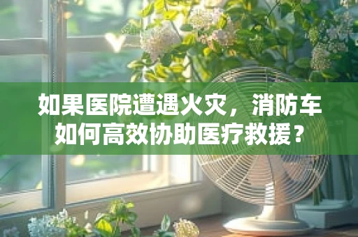 如果医院遭遇火灾，消防车如何高效协助医疗救援？