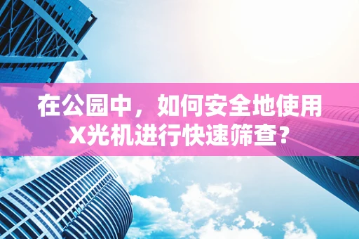 在公园中，如何安全地使用X光机进行快速筛查？