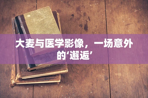 大麦与医学影像，一场意外的‘邂逅’