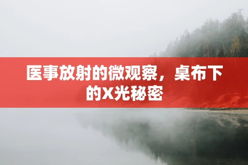 医事放射的微观察，桌布下的X光秘密