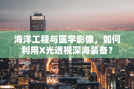海洋工程与医学影像，如何利用X光透视深海装备？