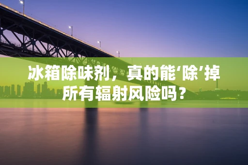 冰箱除味剂，真的能‘除’掉所有辐射风险吗？