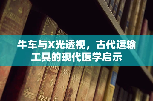 牛车与X光透视，古代运输工具的现代医学启示