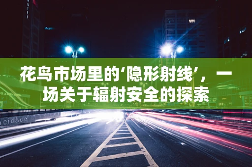 花鸟市场里的‘隐形射线’，一场关于辐射安全的探索