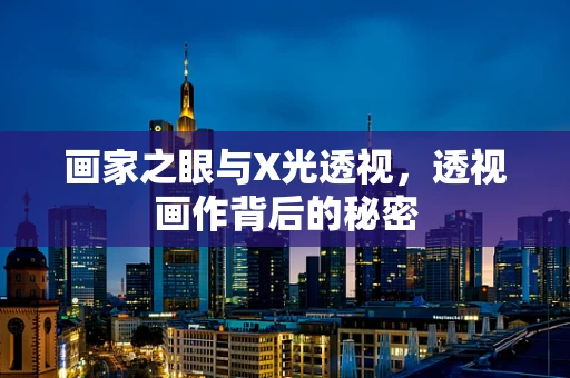 画家之眼与X光透视，透视画作背后的秘密