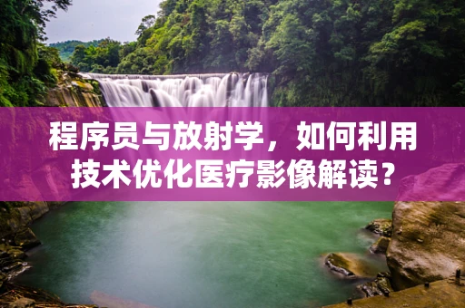 程序员与放射学，如何利用技术优化医疗影像解读？