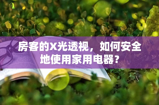 房客的X光透视，如何安全地使用家用电器？