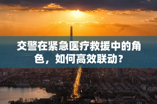 交警在紧急医疗救援中的角色，如何高效联动？