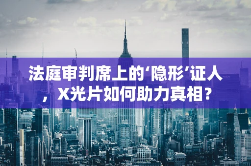 法庭审判席上的‘隐形’证人，X光片如何助力真相？