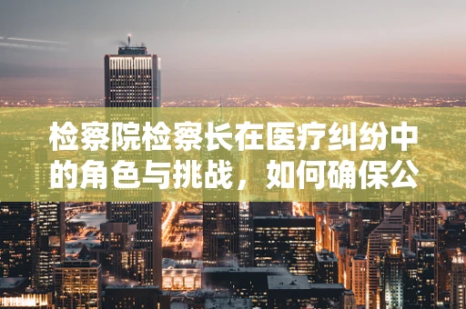 检察院检察长在医疗纠纷中的角色与挑战，如何确保公正与专业？
