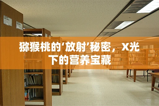 猕猴桃的‘放射’秘密，X光下的营养宝藏