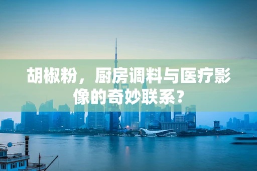 胡椒粉，厨房调料与医疗影像的奇妙联系？