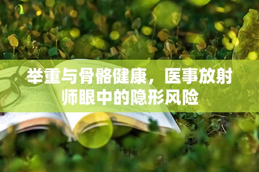 举重与骨骼健康，医事放射师眼中的隐形风险