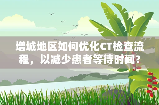 增城地区如何优化CT检查流程，以减少患者等待时间？