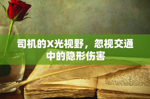 司机的X光视野，忽视交通中的隐形伤害