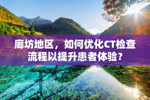 廊坊地区，如何优化CT检查流程以提升患者体验？