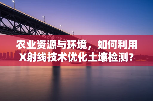 农业资源与环境，如何利用X射线技术优化土壤检测？