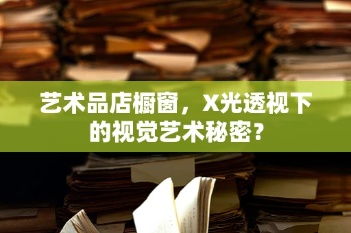 艺术品店橱窗，X光透视下的视觉艺术秘密？